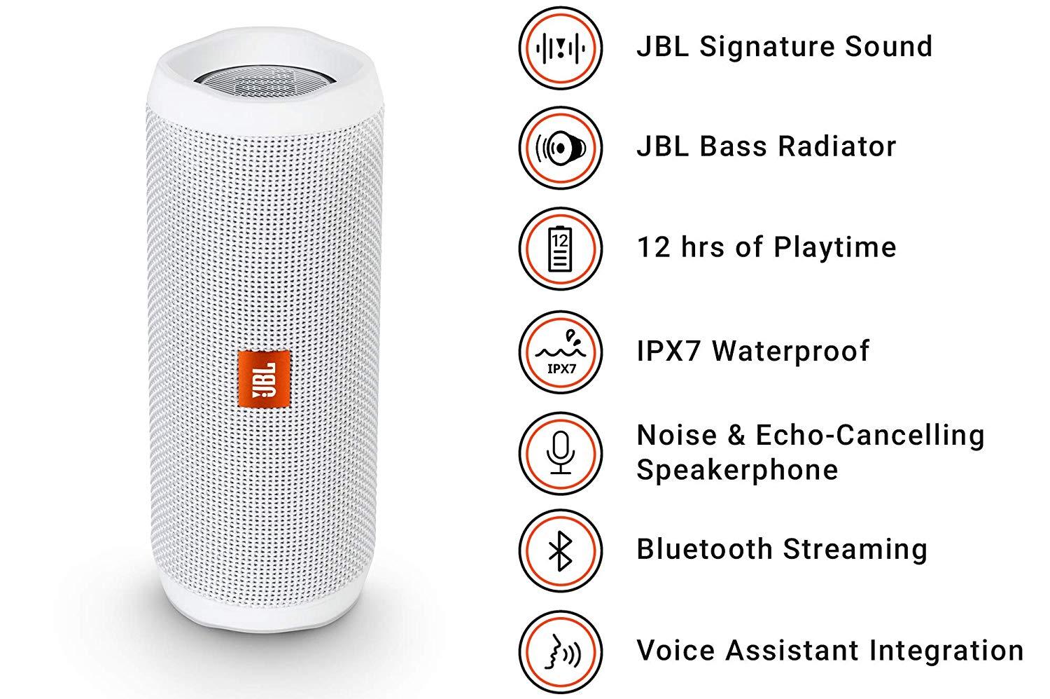 JBL Flip 4 Waterproof Portable Bluetooth Speaker - GameStore.mt
