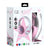 Konix Geek Girl Crystal Gaming Headset Blanc and Rose - GameStore.mt