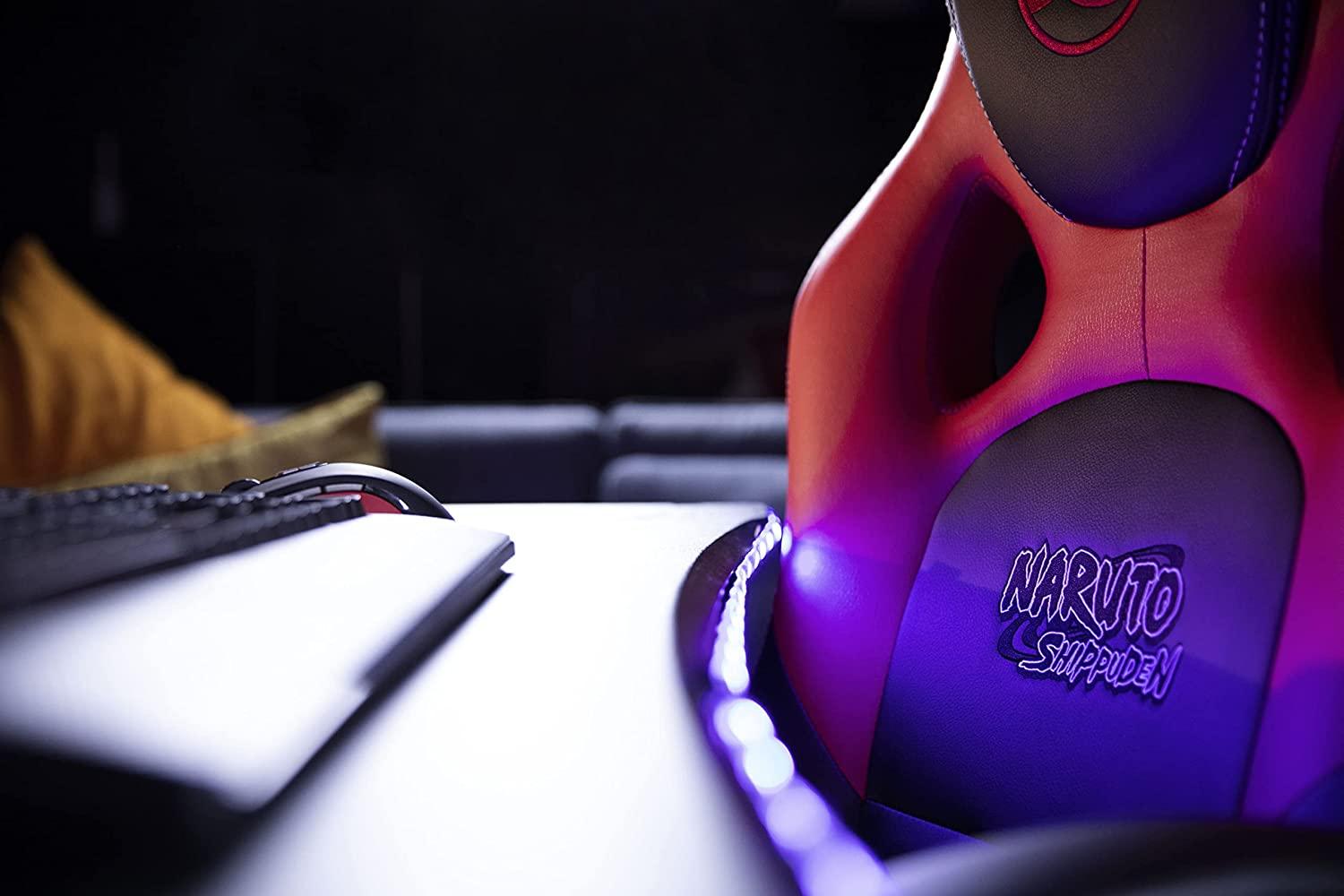 KONIX Naruto Shippuden Junior Gaming Chair (Black/Red) - GameStore.mt