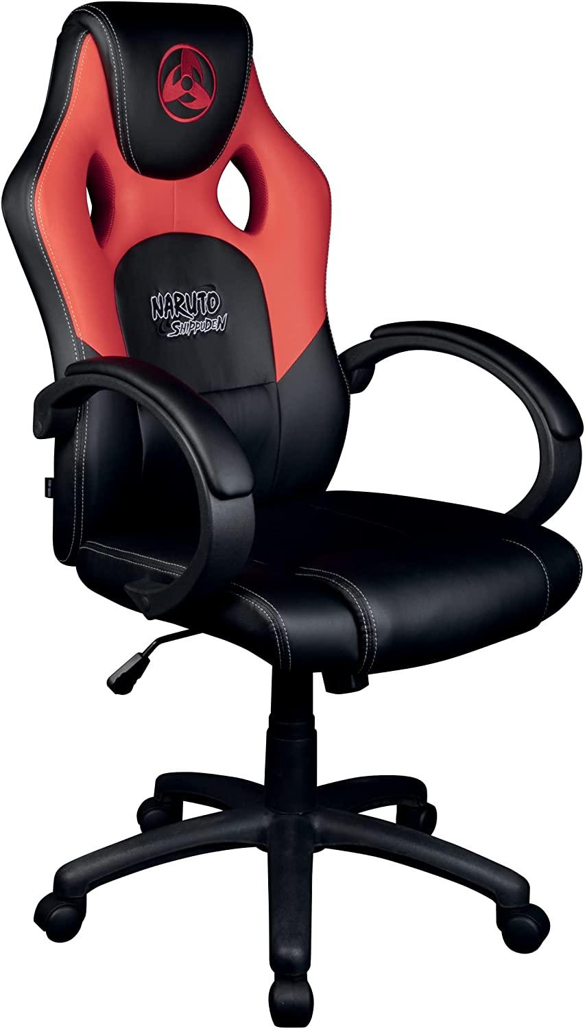 KONIX Naruto Shippuden Junior Gaming Chair (Black/Red) - GameStore.mt