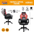 KONIX Naruto Shippuden Junior Gaming Chair (Black/Red) - GameStore.mt