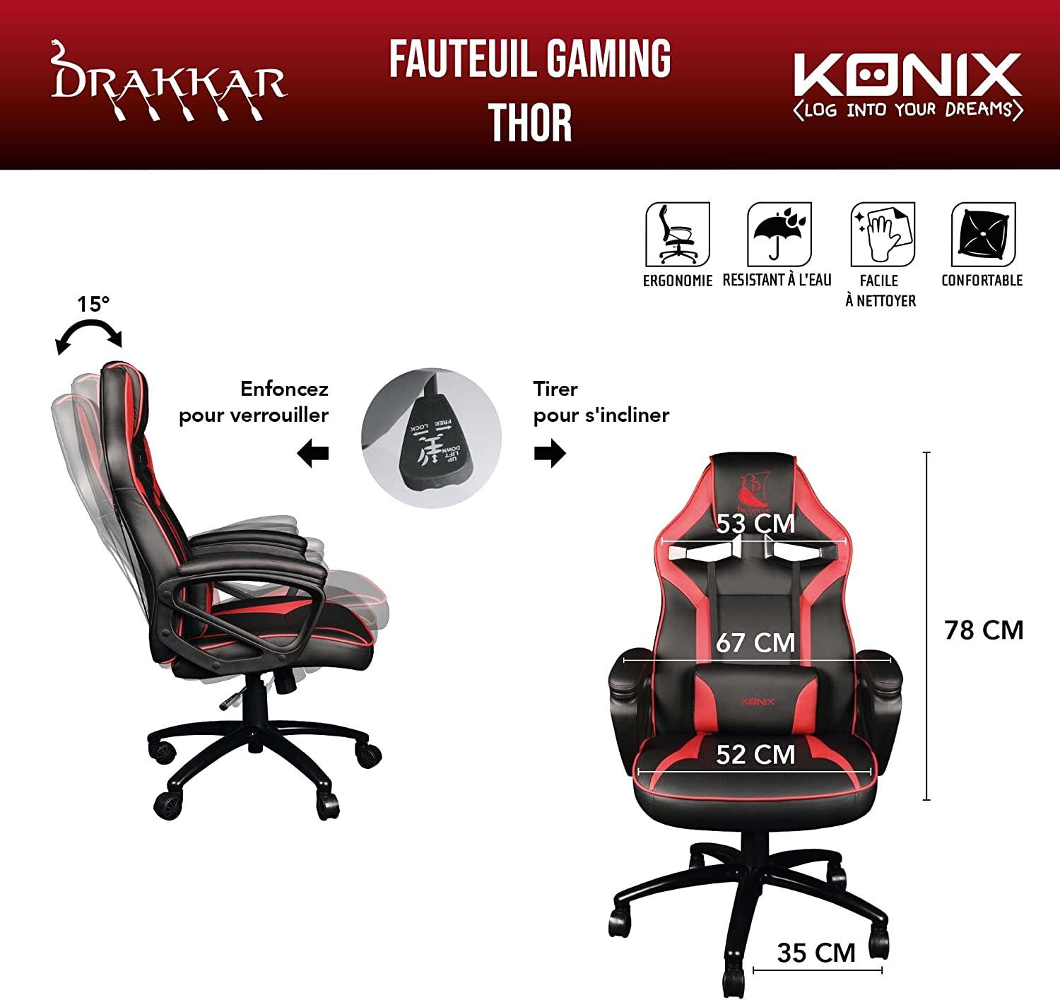 KONIX Thor Gaming Chair - GameStore.mt