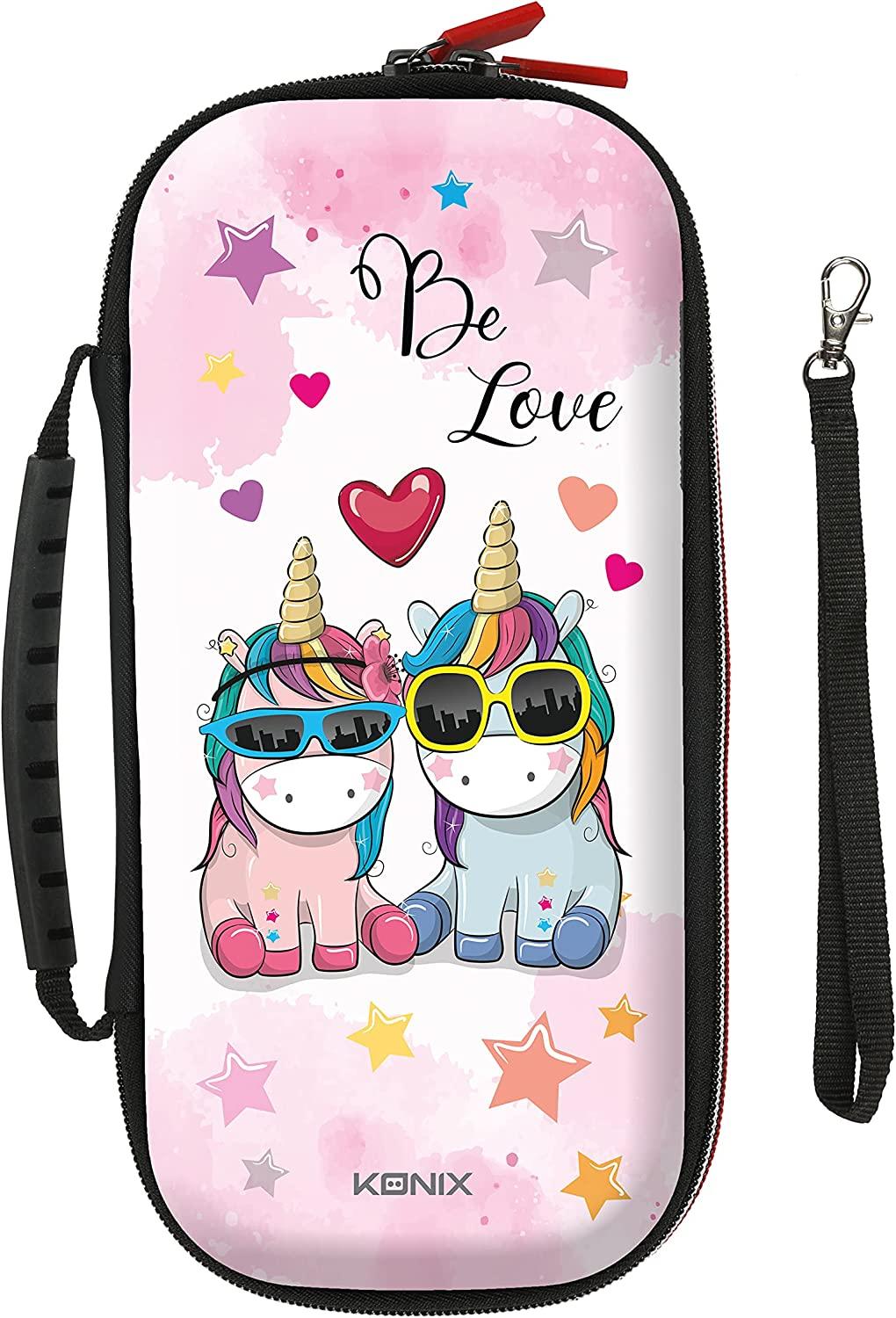 KONIX Unik Be Love Multicolor Nintendo Switch Carry Case - GameStore.mt