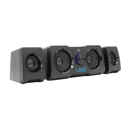 White Shark MOOD (2.2 Stereo) RGB Gaming Speakers - Black