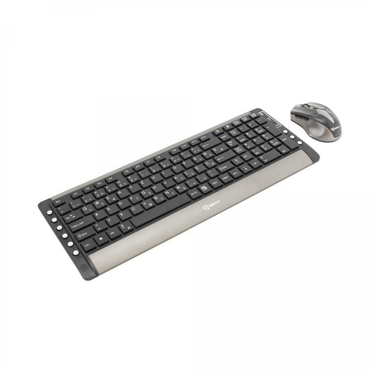 SBOX Wireless Keyboard & Mouse Kit (2.4 GHz) WKM-26 - GameStore.mt | Powered by Flutisat