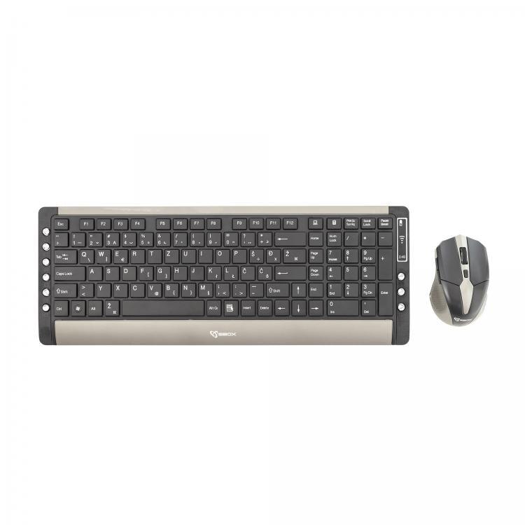 SBOX Wireless Keyboard & Mouse Kit (2.4 GHz) WKM-26 - GameStore.mt | Powered by Flutisat