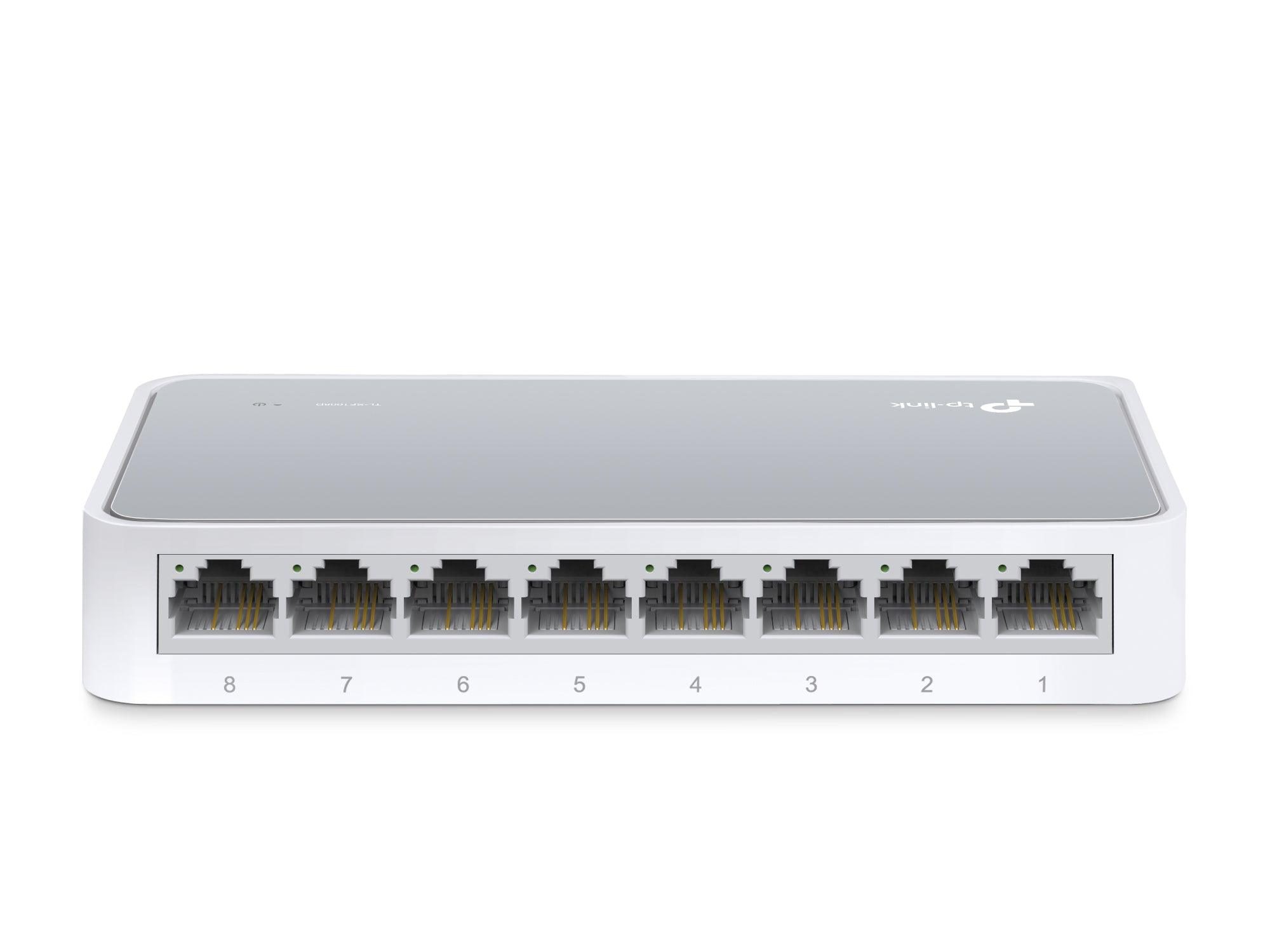 TP - LINK TL - SF1008D 8 - PORT NETWORK SWITCH 10/100MBPS DESKTOP SWITCH - GameStore.mt