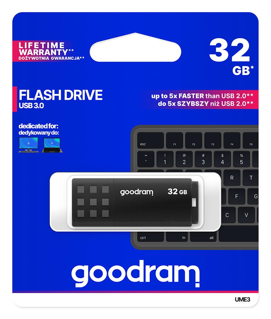 GOODRAM 32GB UME3 USB 3.0 Pen Drive (Black) - GameStore.mt | Powered by Flutisat