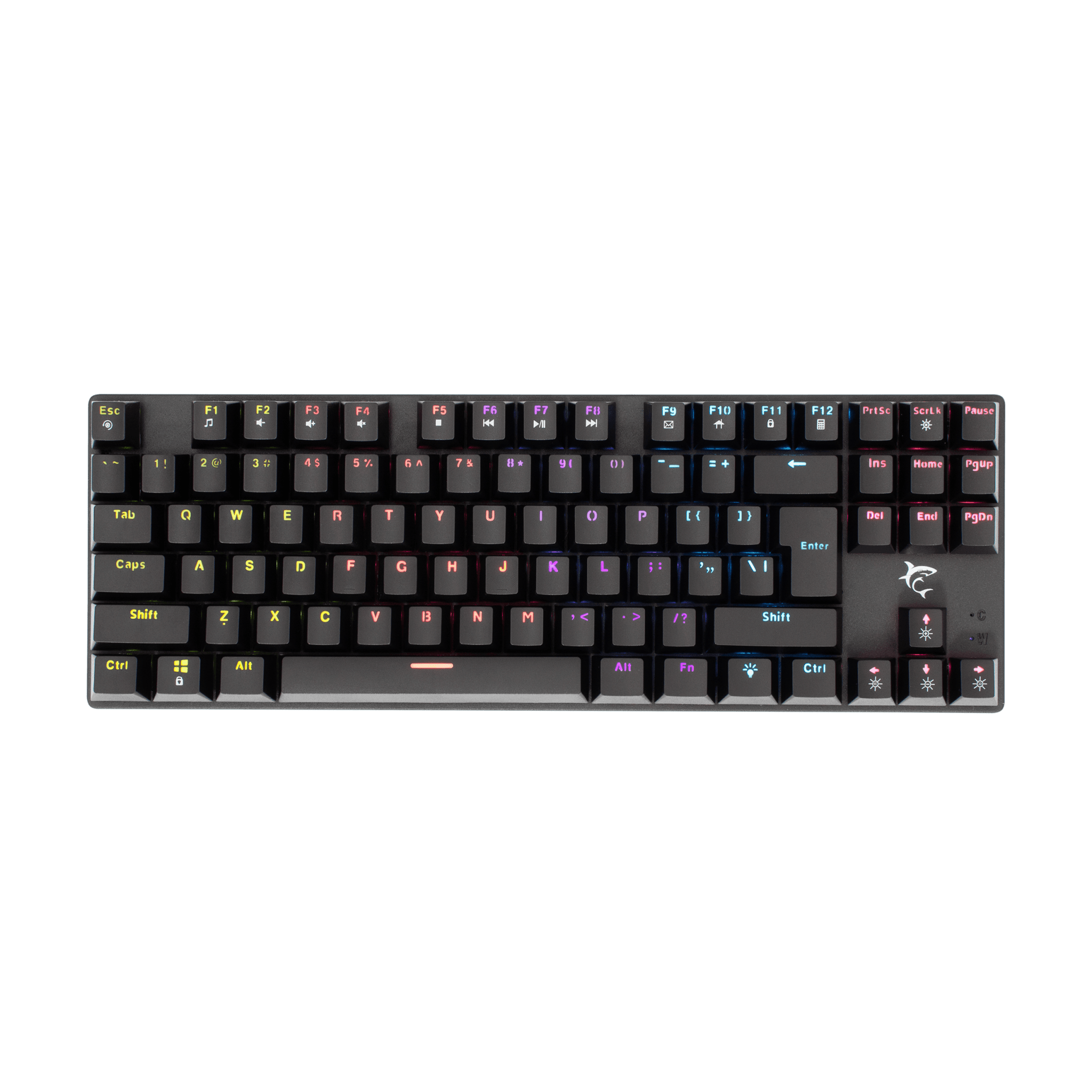 White Shark COMMANDOS - Black (Blue Switches) [US Layout] - GameStore.mt