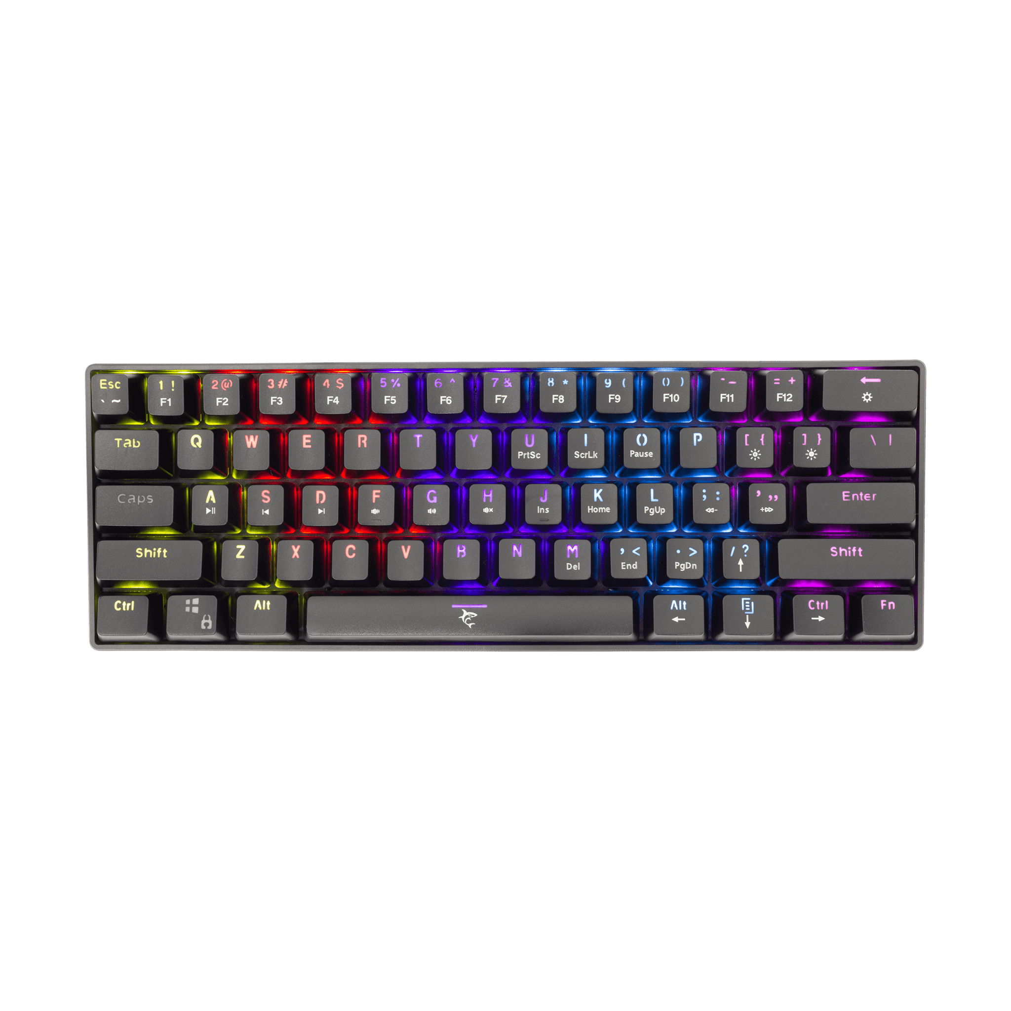White Shark SHINOBI Keyboard - Black (Blue Mechanical Switches) [US Layout] - GameStore.mt